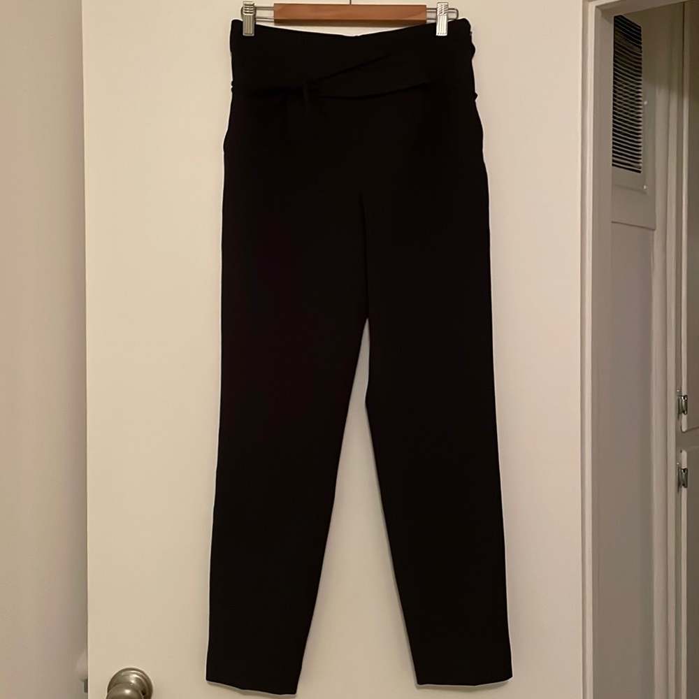Express black dress wide leg trousers